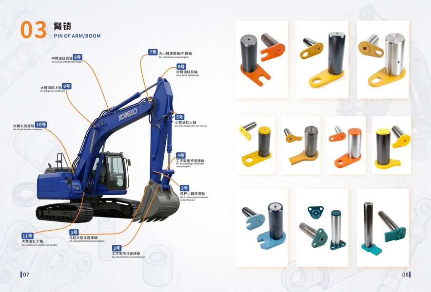 Máquina escavadora Bucket Pins