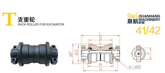 Hitachi ZAX330/350/360-3 rolamento de rolamento de escavadeira de suporte de roda roda dentada roda inferior acessórios de chassi de rolamento