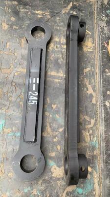 Sany SY245 escavadeira reforçada e reforçada barra de ligação de balde, barra de ligação tipo H de aço ligado forjado, acessório anti-fractura especial