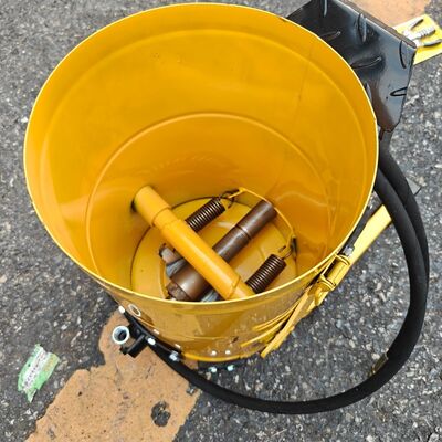 6L Pedal de Graxa Operado por Pé, Bomba de Graxa de Pedal de Alta Pressão para Lubrificação de Máquinas Escavadeiras