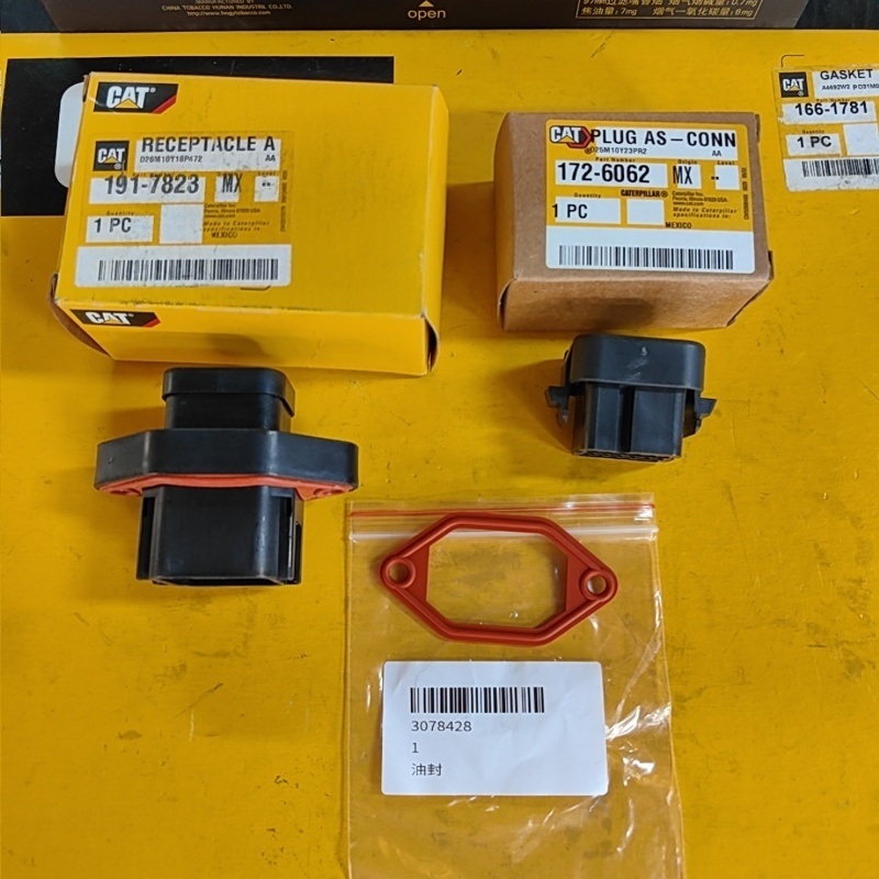 CAT C9 conector de arnês de injetor 191-7823, junta de arnês de injetor 307-8428, fecho de conector de arnês de injetor 172-6062
