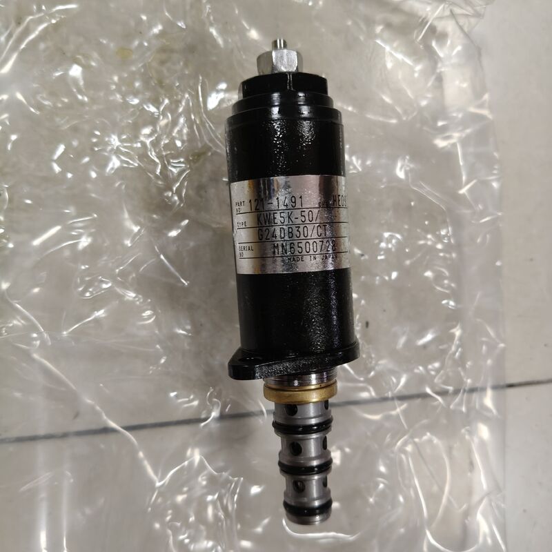 121-1491 1211491 Válvula Solenoide de Bloqueio de Segurança Proporcional Red Dot 24V DC para Escavadeira CAT E320B E320C E320D E312B E325C E330C Solenoide Hidráulico